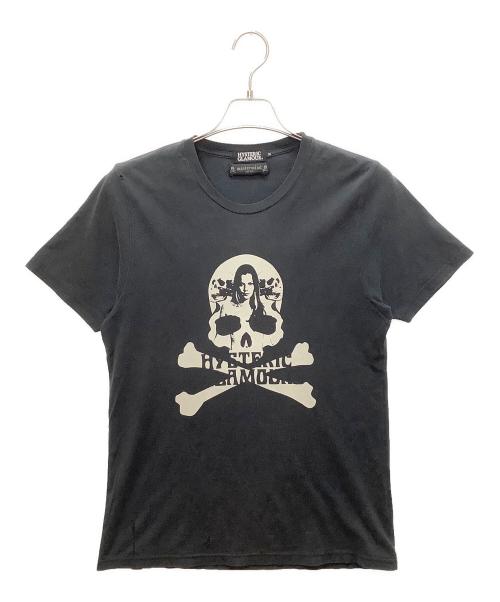 Hysteric Glamour（ヒステリックグラマー）Hysteric Glamour (ヒステリックグラマー) Mastermind JAPAN (マスターマインド ジャパン) 0221CT18　プリントTシャツ ブラック サイズ:Mの古着・服飾アイテム