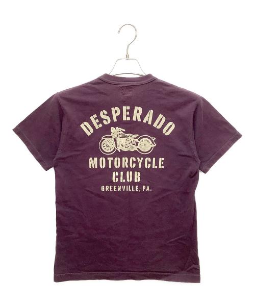 THE REAL McCOY'S（ザ・リアルマッコイズ）THE REAL McCOY'S (ザ・リアルマッコイズ) 半袖Tシャツ バイオレット サイズ:38の古着・服飾アイテム