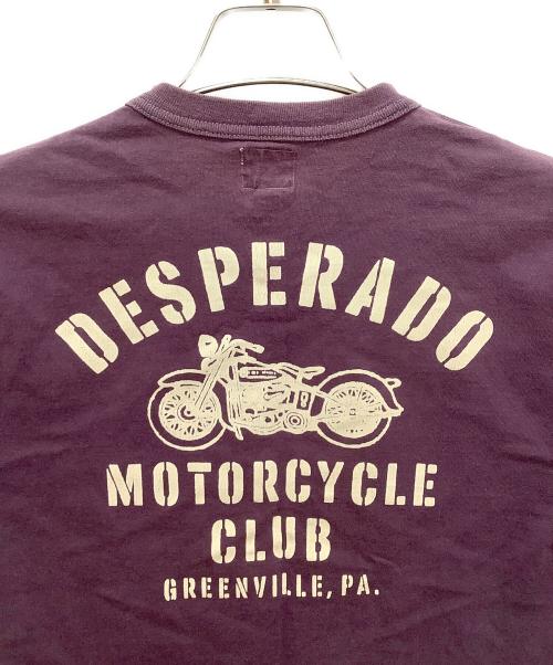 THE REAL McCOY'S（ザ・リアルマッコイズ）THE REAL McCOY'S (ザ・リアルマッコイズ) 半袖Tシャツ バイオレット サイズ:38の古着・服飾アイテム