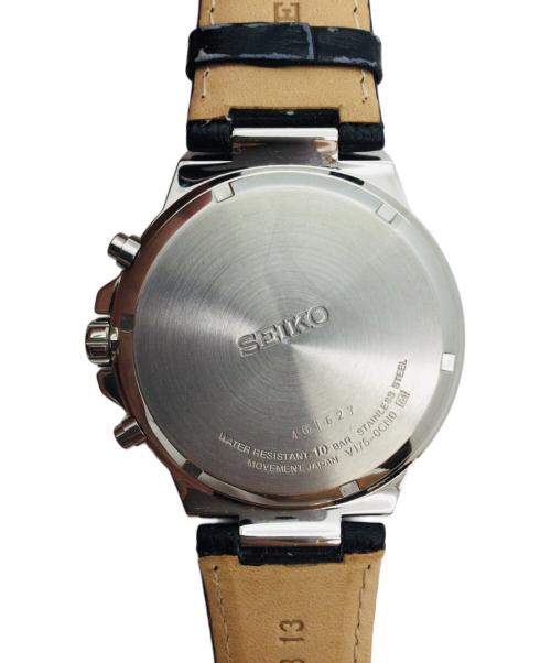 SEIKO（セイコー）SEIKO (セイコー) 腕時計 ソーラー充電 V175-0CN0 ブラックの古着・服飾アイテム
