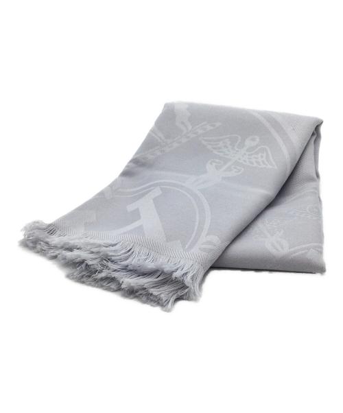 HERMES（エルメス）HERMES (エルメス) カシミヤシルクストール ライトグレーの古着・服飾アイテム