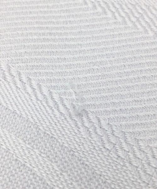 HERMES（エルメス）HERMES (エルメス) カシミヤシルクストール ライトグレーの古着・服飾アイテム