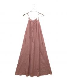 BEAUTY&YOUTH（ビューティーアンドユース）の古着「1626-162-4512-3150　ノースリーブ・キャミソールワンピース」｜ピンク