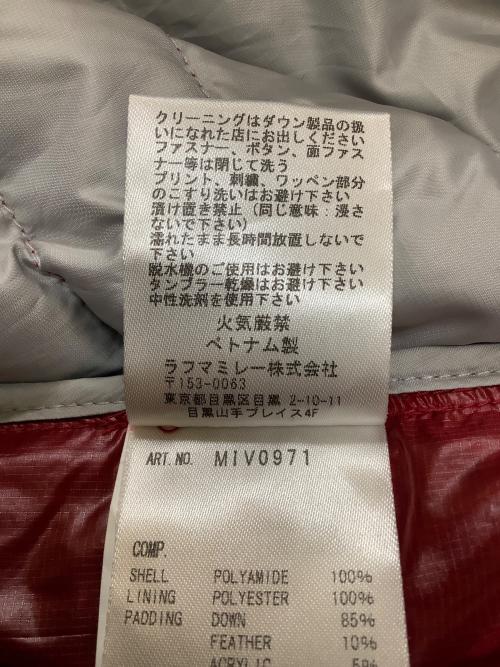 MILLET（ミレー）MILLET (ミレー) ダウンジャケット レッド サイズ:Sの古着・服飾アイテム