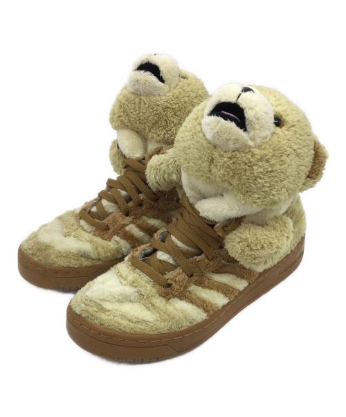 adidas（アディダス）adidas (アディダス) JEREMY SCOTT (ジェレミースコット) スニーカー ブラウン サイズ:US6 1/2、UK6、FR39 1/3、JP245、CHN240の古着・服飾アイテム