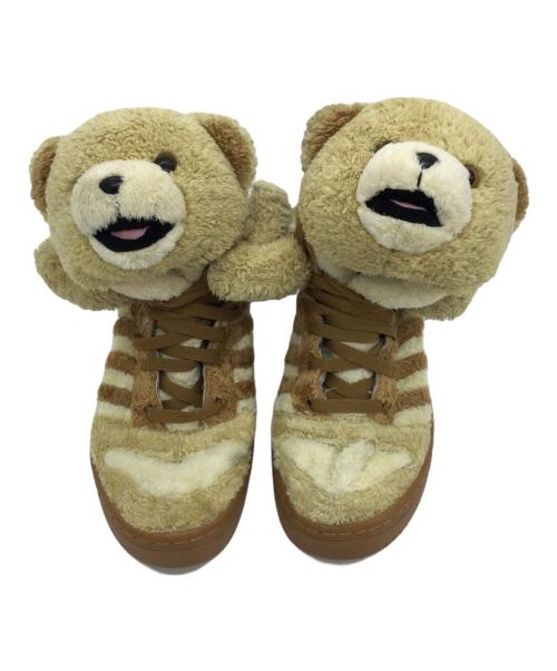 adidas（アディダス）adidas (アディダス) JEREMY SCOTT (ジェレミースコット) スニーカー ブラウン サイズ:US6 1/2、UK6、FR39 1/3、JP245、CHN240の古着・服飾アイテム