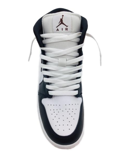 NIKE（ナイキ）NIKE (ナイキ) Air Jordan 1 Mid SE ホワイト×ブラウン サイズ:US8.5、UK7.5、EUR42、cm26.5、BR40、CN265の古着・服飾アイテム