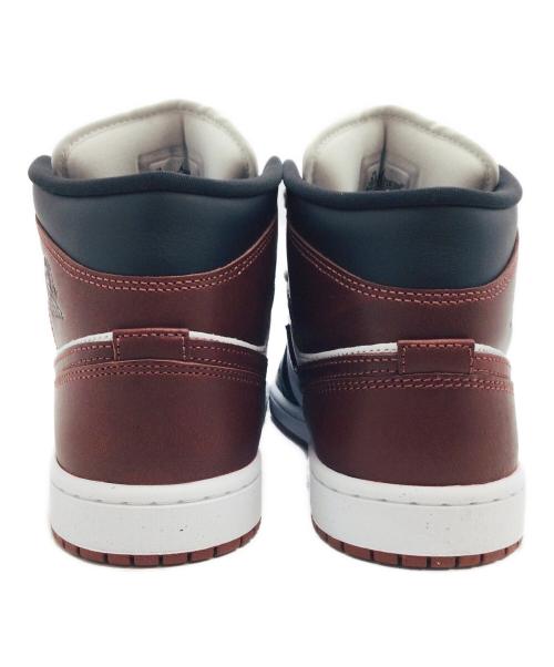 NIKE（ナイキ）NIKE (ナイキ) Air Jordan 1 Mid SE ホワイト×ブラウン サイズ:US8.5、UK7.5、EUR42、cm26.5、BR40、CN265の古着・服飾アイテム