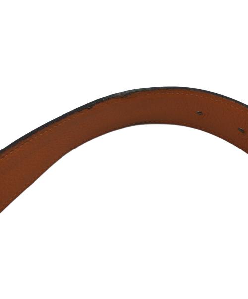 HERMES（エルメス）HERMES (エルメス) Hバックルベルト ゴールド×ブラウンの古着・服飾アイテム