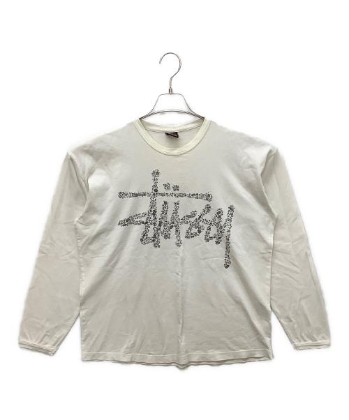 stussy（ステューシー）stussy (ステューシー) 長袖Tシャツ ホワイト サイズ:Lの古着・服飾アイテム