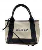 BALENCIAGAバレンシアガ）の古着「390346 9260 2WAYバッグ」｜アイボリー×ブラック