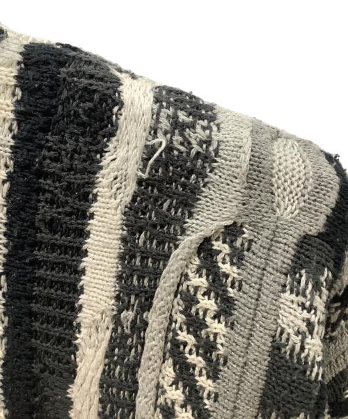 Protege COLLECTION（プロテージ コレクション）Protege COLLECTION (プロテージ コレクション) 厚手ニット ホワイト×グレー サイズ:Lの古着・服飾アイテム