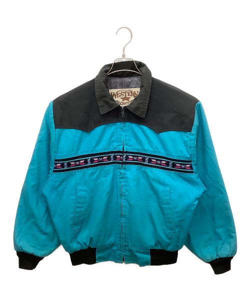 WESTERN FRONTIER（ウェスタンフロンティア）WESTERN FRONTIER (ウェスタンフロンティア) ワークジャケット スカイブルー サイズ:Lの古着・服飾アイテム