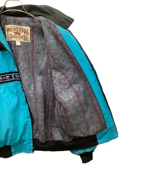 WESTERN FRONTIER（ウェスタンフロンティア）WESTERN FRONTIER (ウェスタンフロンティア) ワークジャケット スカイブルー サイズ:Lの古着・服飾アイテム