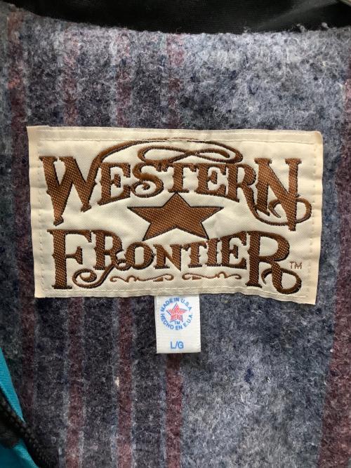 WESTERN FRONTIER（ウェスタンフロンティア）WESTERN FRONTIER (ウェスタンフロンティア) ワークジャケット スカイブルー サイズ:Lの古着・服飾アイテム