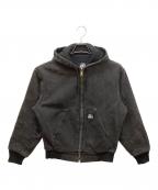 POLAR KINGポーラーキング）の古着「ダック地パーカー」｜ブラック