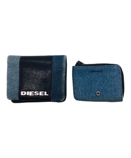 DIESEL（ディーゼル）DIESEL (ディーゼル) 2つ折り財布 インディゴの古着・服飾アイテム