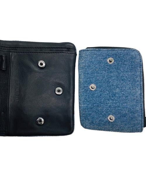 DIESEL（ディーゼル）DIESEL (ディーゼル) 2つ折り財布 インディゴの古着・服飾アイテム