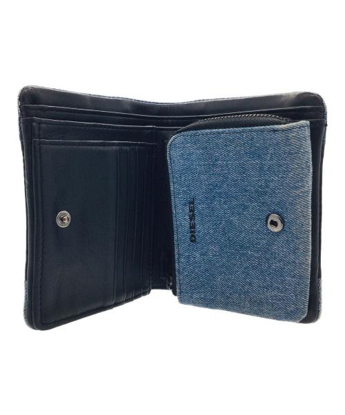 DIESEL（ディーゼル）DIESEL (ディーゼル) 2つ折り財布 インディゴの古着・服飾アイテム