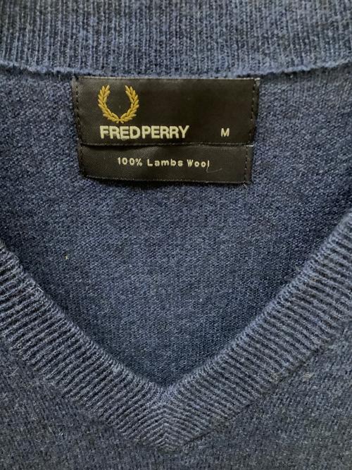FRED PERRY（フレッドペリー）FRED PERRY (フレッドペリー) 厚手ニット ネイビー サイズ:Mの古着・服飾アイテム