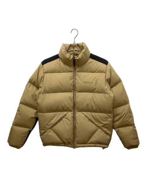 MARMOT（マーモット）MARMOT (マーモット) TOMSJK80SP　ダウンジャケット ベージュ×ブラック サイズ:Mの古着・服飾アイテム