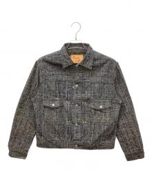 45rpm（45アールピーエム）の古着「算崩しジャカードデニム」｜ネイビー