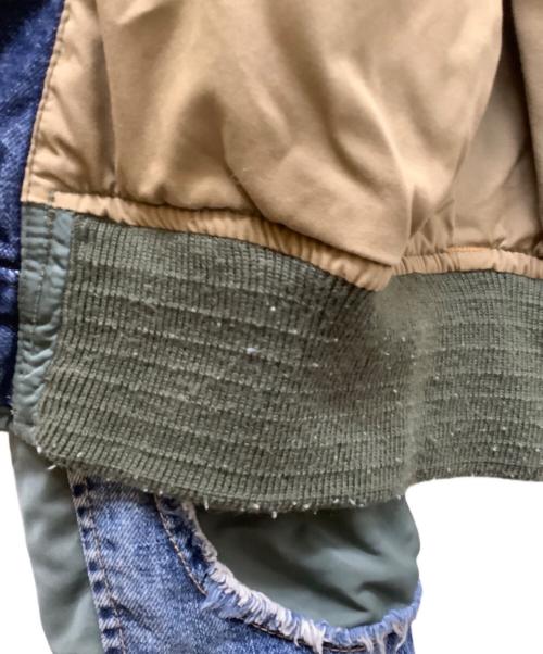 AVIREX（アヴィレックス）AVIREX (アヴィレックス) 6162046　フライトジャケット グリーン×ブルー サイズ:Mの古着・服飾アイテム