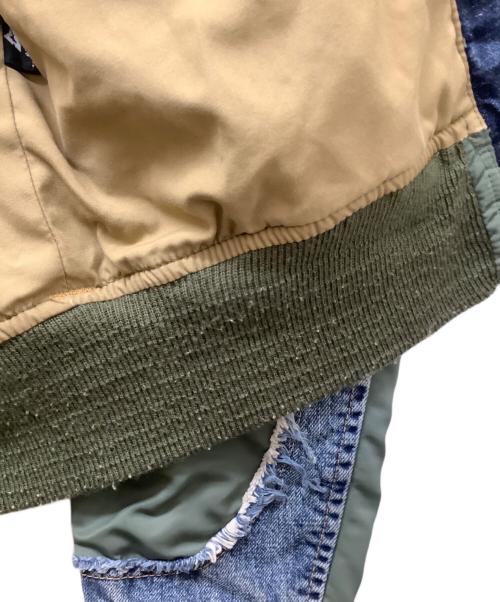 AVIREX（アヴィレックス）AVIREX (アヴィレックス) 6162046　フライトジャケット グリーン×ブルー サイズ:Mの古着・服飾アイテム