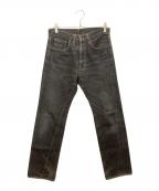 DENIMEドゥニーム）の古着「セルビッチデニムパンツ」｜ブラック