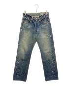 orSlowオアスロウ）の古着「セルビッチデニムパンツ」｜インディゴ