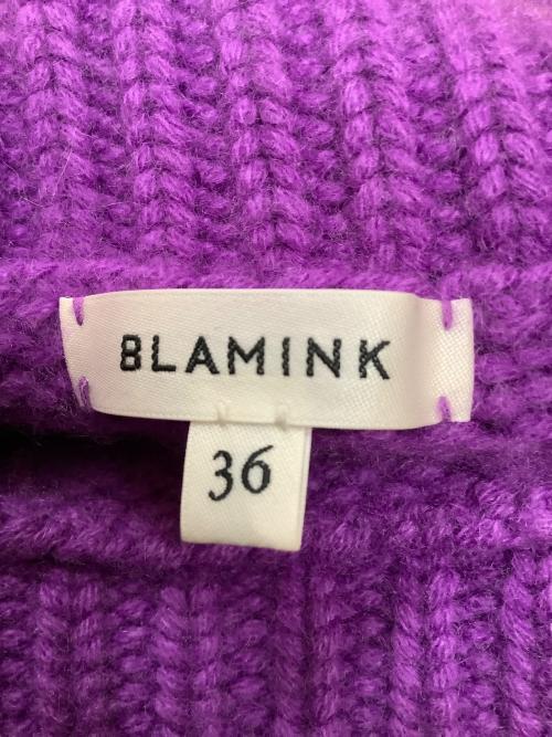 BLAMINK（ブラミンク）BLAMINK (ブラミンク) 7913-106-0069　厚手ニット パープル サイズ:36の古着・服飾アイテム