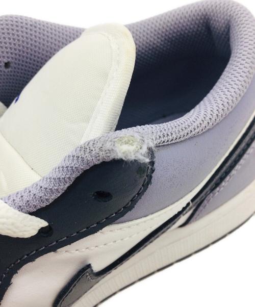 NIKE（ナイキ）NIKE (ナイキ) Air Jordan 1 Low ホワイト×ネイビー サイズ:US9、UK8、EUR42.5、cm27、BR40.5、CN270の古着・服飾アイテム