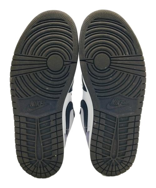 NIKE（ナイキ）NIKE (ナイキ) Air Jordan 1 Low ホワイト×ネイビー サイズ:US9、UK8、EUR42.5、cm27、BR40.5、CN270の古着・服飾アイテム