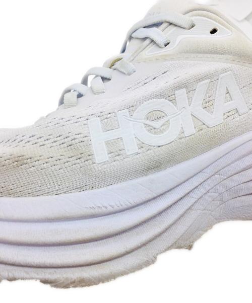 HOKAONEONE（ホカオネオネ）HOKAONEONE (ホカオネオネ) M BONDAI8 ホワイト サイズ:US9D、UK8.5、EU42 2/3、JPN27の古着・服飾アイテム