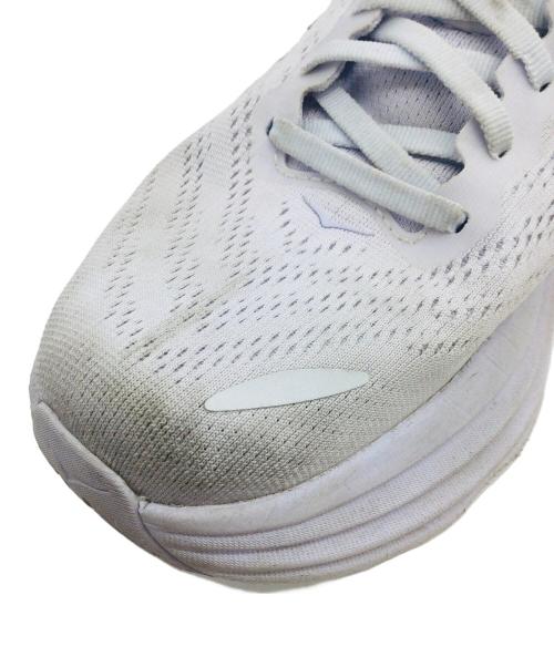 HOKAONEONE（ホカオネオネ）HOKAONEONE (ホカオネオネ) M BONDAI8 ホワイト サイズ:US9D、UK8.5、EU42 2/3、JPN27の古着・服飾アイテム
