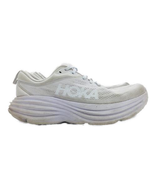 HOKAONEONE（ホカオネオネ）HOKAONEONE (ホカオネオネ) M BONDAI8 ホワイト サイズ:US9D、UK8.5、EU42 2/3、JPN27の古着・服飾アイテム