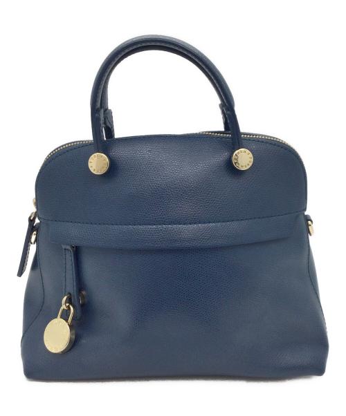 FURLA（フルラ）FURLA (フルラ) 2WAYショルダーバッグ ブルーの古着・服飾アイテム