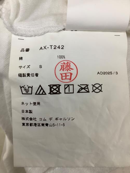 PLAY COMME des GARCONS（プレイコムデギャルソン）PLAY COMME des GARCONS (プレイコムデギャルソン) 半袖Tシャツ ホワイト サイズ:Sの古着・服飾アイテム