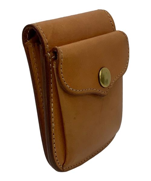 KC's LEATHER CRAFT（ケーシーズ）KC's LEATHER CRAFT (ケーシーズ) 2つ折り財布 キャメルの古着・服飾アイテム