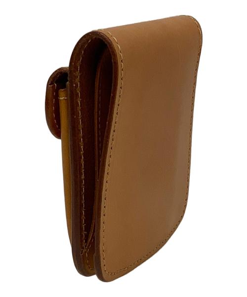KC's LEATHER CRAFT（ケーシーズ）KC's LEATHER CRAFT (ケーシーズ) 2つ折り財布 キャメルの古着・服飾アイテム