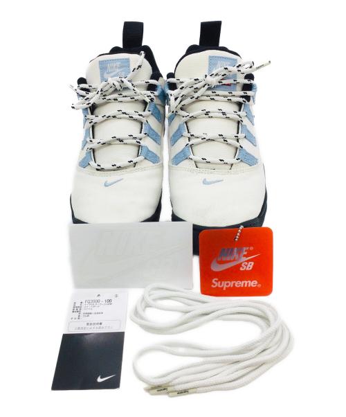 SUPREME（シュプリーム）SUPREME (シュプリーム) NIKE SB (ナイキエスビー) Darwin Low ホワイト×ブルー サイズ:US9、UK8、EUR42.5、cm27、BR40.5、CN270(2.5)の古着・服飾アイテム