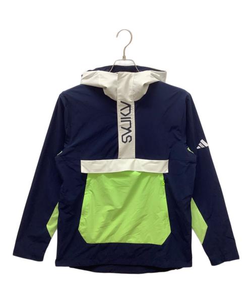 adidas（アディダス）adidas (アディダス) HY0976　防風 撥水ワーディング アノラック ネイビー サイズ:Mの古着・服飾アイテム