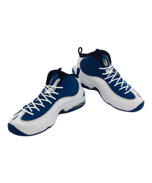 NIKE（ナイキ）NIKE (ナイキ) AIR PENNY 2 QS ホワイト×ブルー サイズ:US10、UK9、EUR44、cm28、BR42、CN280(2.5)　 未使用品の古着・服飾アイテム