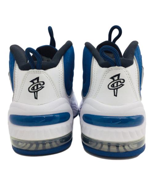NIKE（ナイキ）NIKE (ナイキ) AIR PENNY 2 QS ホワイト×ブルー サイズ:US10、UK9、EUR44、cm28、BR42、CN280(2.5)　 未使用品の古着・服飾アイテム