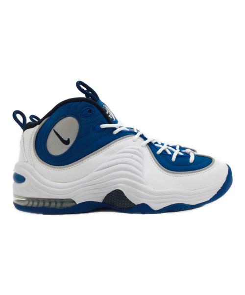NIKE（ナイキ）NIKE (ナイキ) AIR PENNY 2 QS ホワイト×ブルー サイズ:US10、UK9、EUR44、cm28、BR42、CN280(2.5)　 未使用品の古着・服飾アイテム