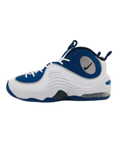 NIKE（ナイキ）NIKE (ナイキ) AIR PENNY 2 QS ホワイト×ブルー サイズ:US10、UK9、EUR44、cm28、BR42、CN280(2.5)　 未使用品の古着・服飾アイテム