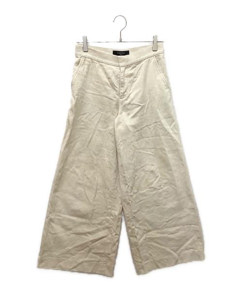 SACRA（サクラ）SACRA (サクラ) 117607111　コーデュロイワイドパンツ ホワイト サイズ:36の古着・服飾アイテム