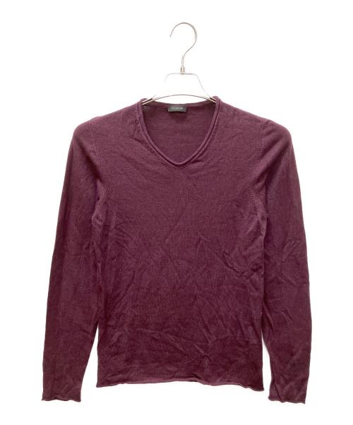 Cruciani（クルチアーニ）Cruciani (クルチアーニ) 薄手ニット ボルドー サイズ:品質ﾀｸﾞ無い為不明の古着・服飾アイテム