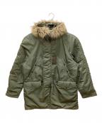 AVIREXアヴィレックス）の古着「244711　N-3Bフライトジャケット」｜グリーン