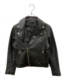 JEANASIS（ジーナシス）の古着「ライダースジャケット」｜ブラック